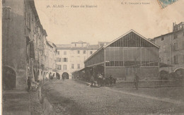CPA-30-ALAIS-ALES-Place Du Marché - Alès
