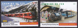 UNO-Genf, 2021, 1140/41 MNH **, UNESCO-Welterbe: Brücken, Wasserstraßen Und Eisenbahnen. - Unused Stamps