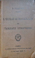 L. SAMION L'ECOLE DE BATAILLON TABLEAUX SYNOPTIQUES  PARIS A LA DIRECTION DU SPECTATEUR MILITAIRE ANNÉE 1890 - Otros & Sin Clasificación