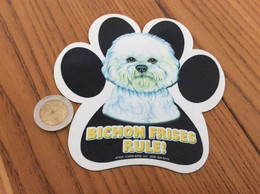 Grand Magnet « BICHON FRISES RULE » (chien) - Magnete