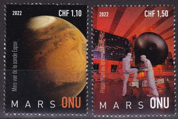 UNO-Genf, 2022, MNH **, Mars Mission - Unused Stamps