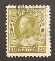 CANADA YT 98 OBLITERE "GEORGE V" ANNÉES 1911/1916 - Usados