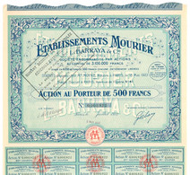 Etablissements MOURIER L. BARRAYA & Cie – 1923 - Toerisme