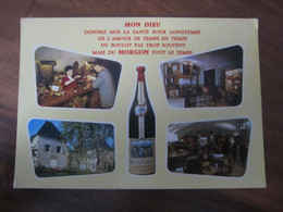 Carte Postale Publicitaire Pour Le Vin De Morgon - Vignes