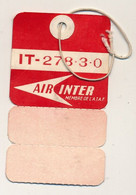 AIR INTER - Etiquette Pour Bagage - MARSEILLE - IT - 278.3.0 - Étiquettes à Bagages