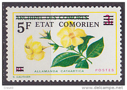 COMORES Fleurs, Fleur, Flor, Flower, Yvert N° 106 * Neuf Avec Charniere - Other & Unclassified