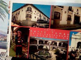 GUATEMALA Hotel Santa Tomas Chichicastenango VUES  AUTOBUS VB1985 STAMP TIMBRE SELLO  0,25 TRENO TRAIN  IW1692 - Guatemala