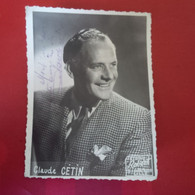 PHOTO ARTISTE DEDICACE CLAUDE CETIN - Célébrités