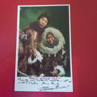 INDIEN ESKIMO HAPPY JACK AND HIS WIFE ALASKA - Native Americans