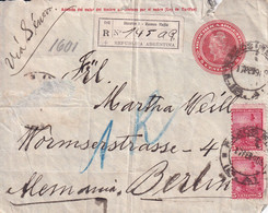 ARGENTINA 1908 COVER TO BERLIN (FRONT PART ONLY. - Briefe U. Dokumente