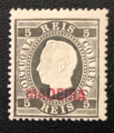 Portugal, MADEIRA, *Mint Hinged. Unused Stamp Without Gum  « D. Luís Fita Direita », 5 R., 1871 - 1876 - Nuevos