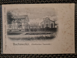 Carte BOUXWILLER  BUSCHWEILER STADLISCHES GASWERK  USINE A GAZ - Bouxwiller