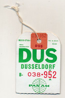 PAN AMERICAN - Etiquette De Bagage - DUSSELDORF - B - 038 - 952 - Baggage Labels & Tags