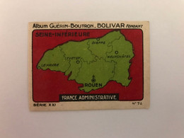 Chromo Image Guérin-Boutron Bolivar - France Administrative - Série XXI N°76 - Guérin-Boutron