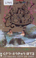 Télécarte Japon * EROTIQUE (6749) DANS LA BAIN *  EROTIC PHONECARD JAPAN * TK * BATHCLOTHES * FEMME SEXY LADY LINGERIE - Moda