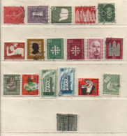 BRD 1956 Siehe Bild/Beschreibung 18 Marken, Gestempelt, FRG Used - Oblitérés