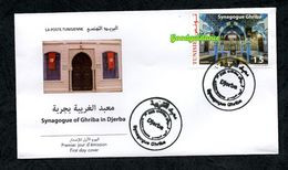 2019- Tunisia - The Synagogue Of Ghriba In Djerba- FDC - Lettres & Documents