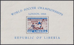 F-EX36552 LIBERIA 1966 NO GUM WORLD CHAMPIONSHIP SOCCER CUP FOOTBALL. - 1966 – Inglaterra