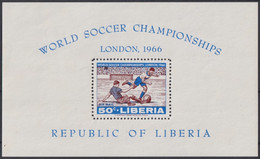 F-EX36552 LIBERIA 1966 NO GUM WORLD CHAMPIONSHIP SOCCER CUP FOOTBALL. - 1966 – Angleterre