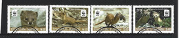 Tajikistan 2013 WWF Weasels Set Of 4 FU - Used Stamps