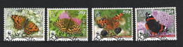 Isle Of Man 2011 WWF Butterfly Set Of 4 FU - Oblitérés