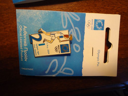 GREECE  PIN PINS  OLYMPIC FLAME OLYMPIC GAMES ATHENS 2004 DAYS TO GO - Jeux Olympiques