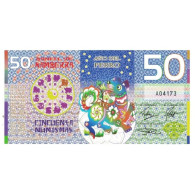 Billet, Australie, Billet Touristique, 2018, 50 Dollars ,Colorful Plastic - Specimen