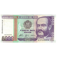 Billet, Pérou, 5000 Intis, 1988, 1988-06-28, KM:138, NEUF - Pérou