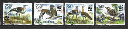 Togo 2014 WWF Bird Bustards Set Of 4 FU - Used Stamps