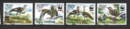 Togo 2014 WWF Bird Bustards Set Of 4 FU - Oblitérés