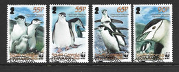 South Georgia 2008 WWF Bird Penguin Set Of 4 FU - Gebraucht