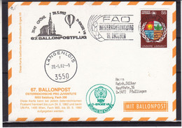 Montgolfières - Nations Unies - Bureau De Vienne - Carte Postale De 1982 - Oblit Wien - Cachet De Langenlois - - Briefe U. Dokumente