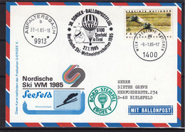 Montgolfières - Nations Unies - Bureau De Vienne - Carte Postale De 1985 - Oblit Wien - Cachet De Abfaltersbach - - Briefe U. Dokumente