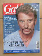 JOHNNY HALLYDAY MAGAZINE GALA N° 350 Tonie MARSHALL Daniel AUTEUIL David BOWIE - Música