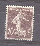 0ob  0601  -  France  :  Yv  139a  *   Type  I - 1906-38 Semeuse Con Cameo