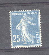 0ob  0618  -  France  :  Yv  140h  ** GNO  Type IIIA - 1906-38 Semeuse Con Cameo