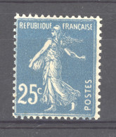 0ob  0615  -  France  :  Yv  140e  **  Type II - 1906-38 Semeuse Con Cameo