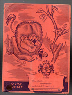Protège-cahier CHOCOLAT MEUNIER Fables De La Fontaine Le Lion Et Le Rat (M4638) - Protège-cahiers