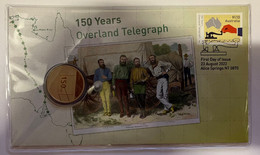 (1 L 9) Australian Coin PNC Cover - Overland Telegraph - Australia Post RRP Was $ 17.95 (one Of 7000 Only) - Dollar