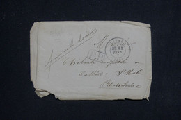 FRANCE - Enveloppe De L'Armée De La Loire En PP De Laval Pour St Malo En 1871 - L 131733 - Krieg 1870