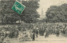 76 GODERVILLE - LE MARCHE AUX BESTIAUX - Goderville
