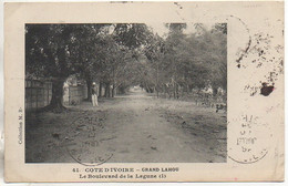 Afrique  COTE D'IVOIRE  Grand Lahou Le Boulevard De La Lagune - Côte-d'Ivoire