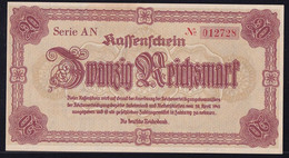 20 Reichsmark 28.4.1945 - Kassenschein - Serie AN - 20 Reichsmark