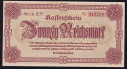 20 Reichsmark 28.4.1945 - Kassenschein Sudetenland U. Niederschlesien - Serie AN (DEU-262) - 20 Reichsmark