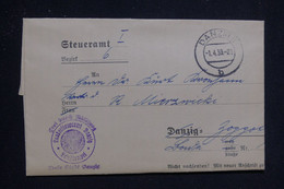 ALLEMAGNE -  Document De Danzig En 1939 - L 131783 - Lettres & Documents