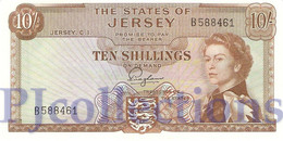 JERSEY 10 SHILLINGS 1963 PICK 7 UNC - Jersey