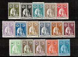 Congo, 1914, # 99/114, MH And MNG - Congo Portuguesa