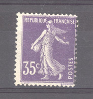 France  :  Yv  142  **  GNO - 1906-38 Semeuse Con Cameo