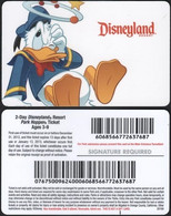 MP – Disneyland Resort Ticket Card – Donald Duck – See Scans, Sales Conditions - Visiting Cards