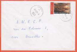 BELGIO - BELGIE - BELGIQUE - 2004 - 0,49€ Minerals, Barite - Viaggiata Da Liège Per Bruxelles - Cartas & Documentos